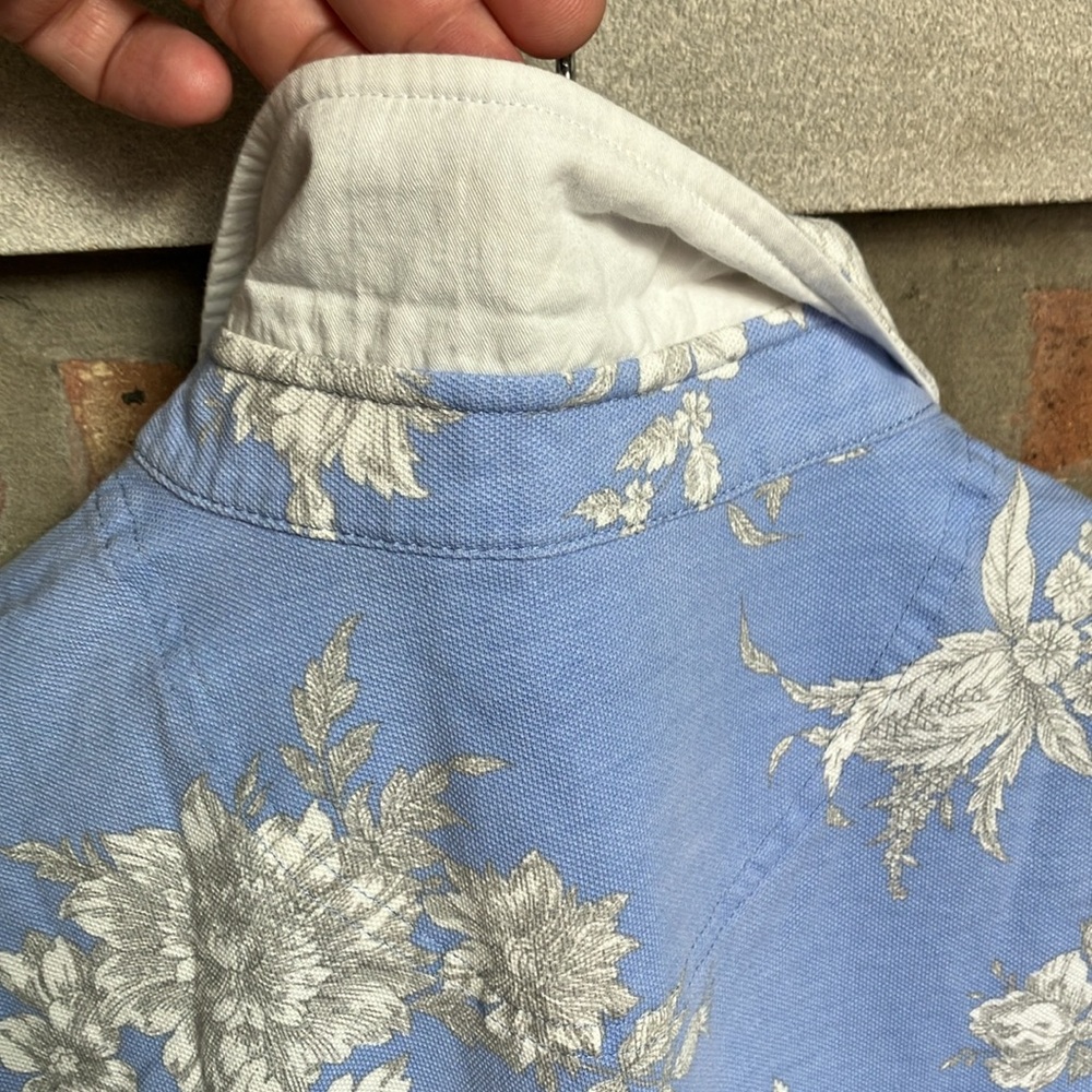 Stenstroms blue floral polo shirt - Picture 9 of 17